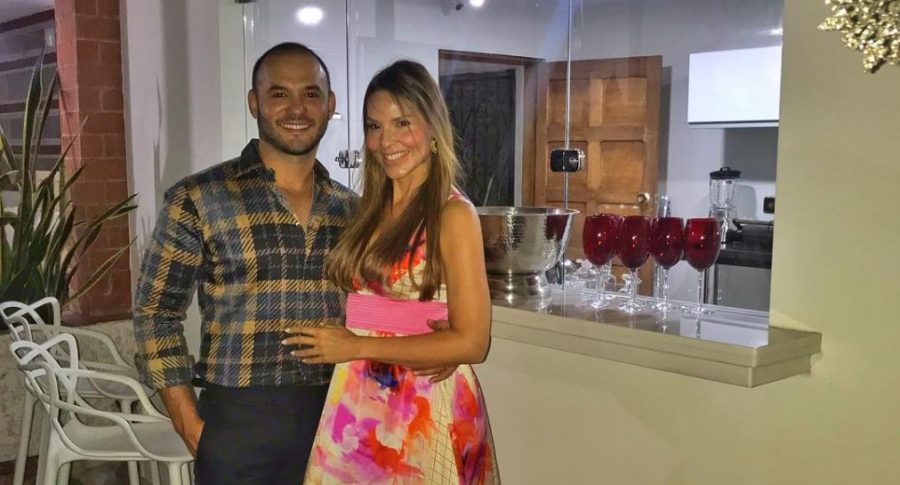 Paula Andrea Betancur, exreina, y su esposo, Luis Miguel Zabaleta, dermatólogo.