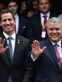 Juan Guaidó e Iván Duque