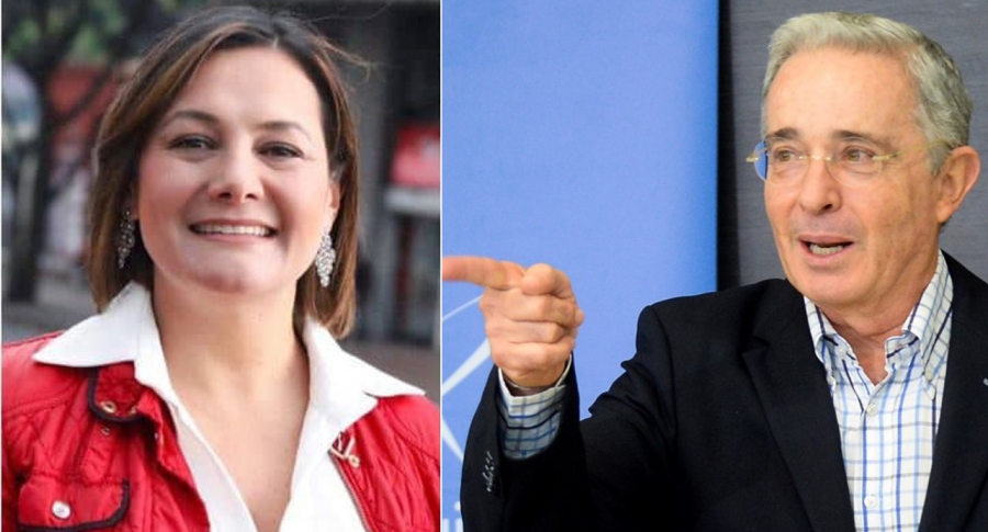Álvaro Uribe y Ángela Garzón