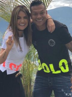 Sara Uribe, presentadora, y Fredy Guarín, futbolista.