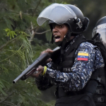 Oficiales de la Guardia Nacional Bolivariana
