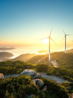 Energía eólica en las montañas