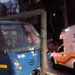 Accidente de bus del SITP en calle 32 con avenida Caracas