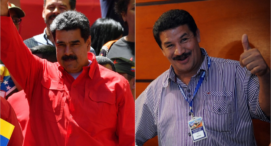 Nicolás Maduro, presidente de Venezuela, y Miguel 'Happy' Lora, exboxeador.