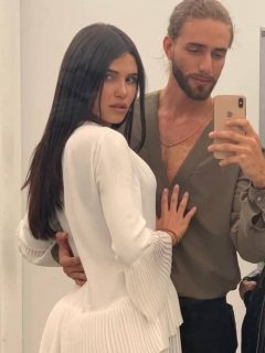 Mara Cifuentes y Nicolás Trujillo, modelos.