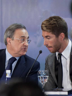 Florentino Pérez y Sergio Ramos