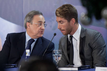 Florentino Pérez y Sergio Ramos