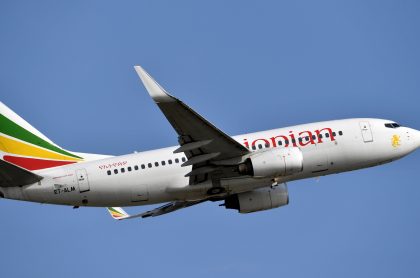 Avión de Ethiopian Airlines