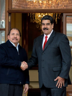 Daniel Ortega y Nicolás Maduro
