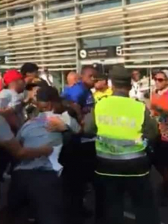 Pelea entre jugadores e hinchas del Unión Magdalena