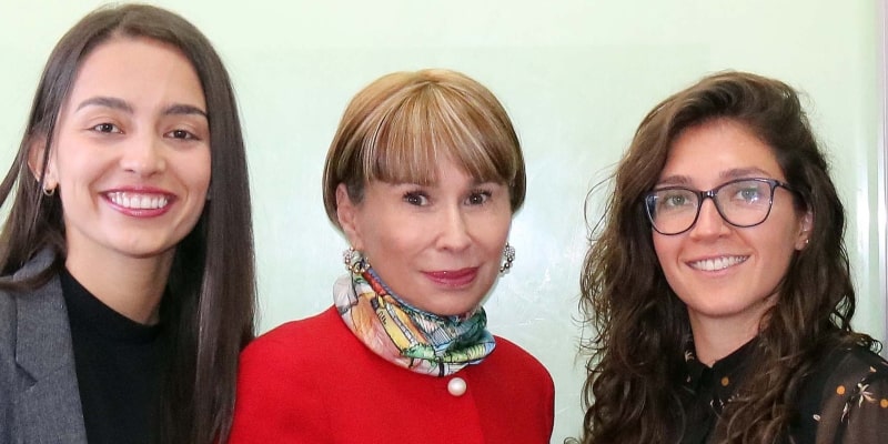 Isabella Echeverri, Alicia Arango y Natalia Gaitán