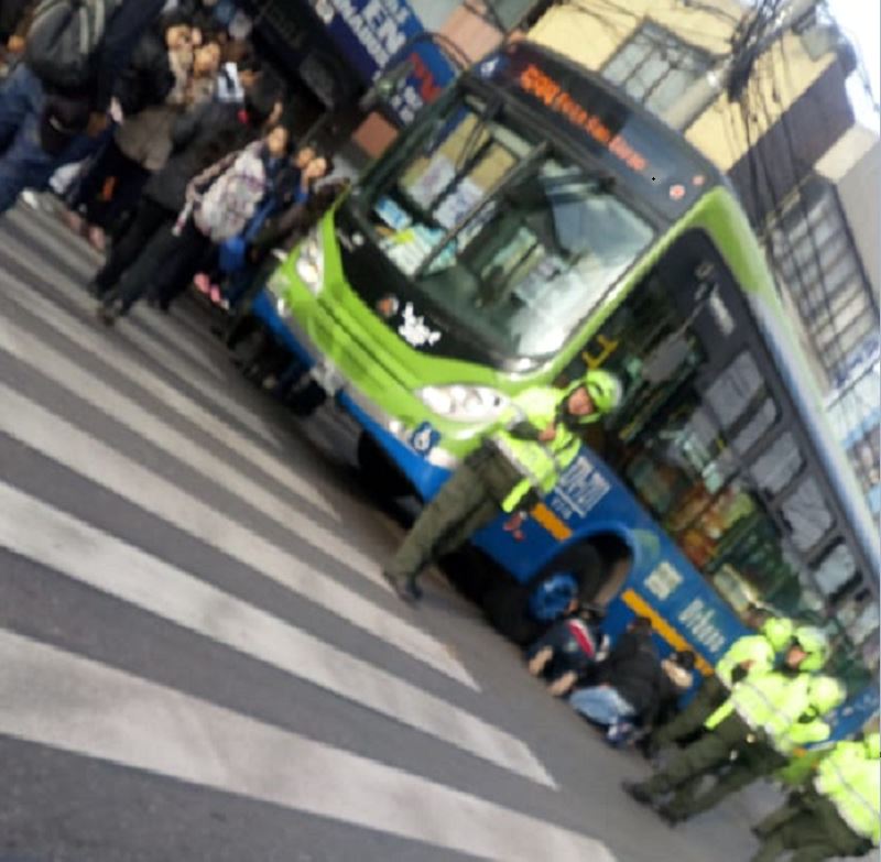 Accidente de ciclista con SITP