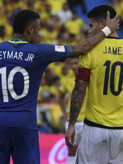 Neymar y James Rodrígez
