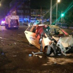 Accidente en el centro de Bogotá