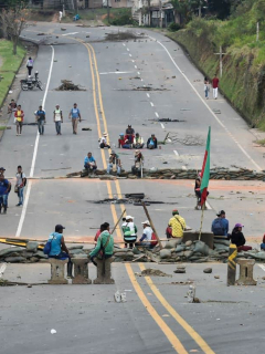 Protesta indígena en Cuca