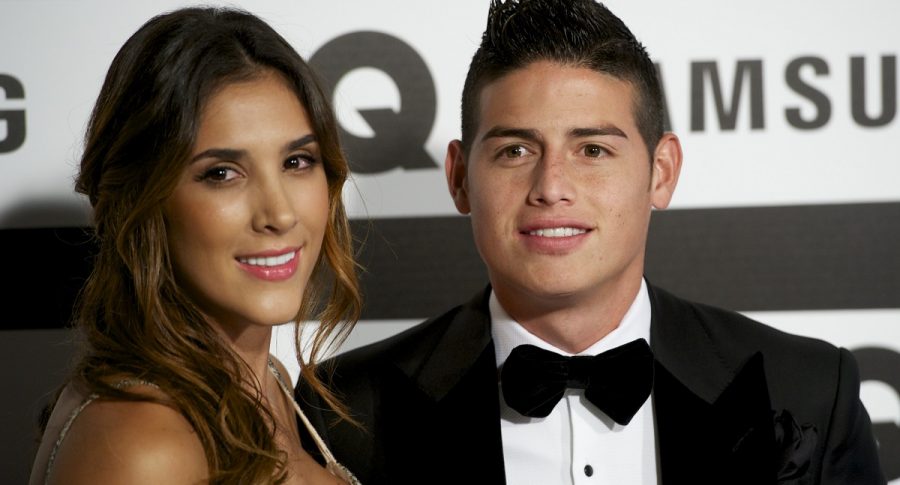 Daniela Ospina, modelo, y James Rodríguez, futbolista.