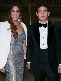 Angelina Jolie y Brad Pitt, actores; y Daniela Ospina, modelo, y James Rodríguez, futbolista.