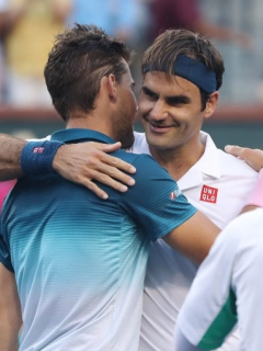 Roger Federer y Dominic Thiem