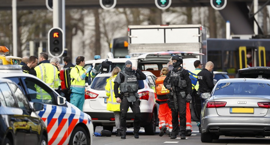 Escena del ataque en Holanda