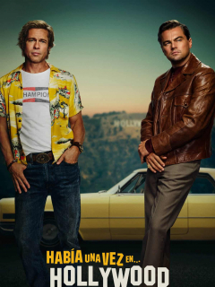 Brad Pitt y Leonardo DiCaprio en afiche de 'Once Upon A Time In Hollywood'