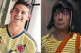 James Rodríguez y Chavo del Ocho