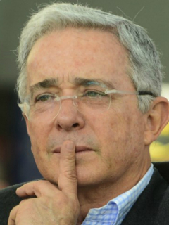 Álvaro Uribe Vélez y Andrés Felipe Arias