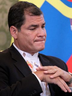 Rafael Correa, expresidente de Ecuador.