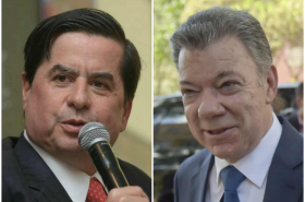 Juan Fernando Cristo y Juan Manuel Santos