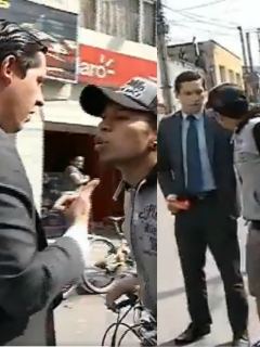 Ciclista insulta a periodista de City TV