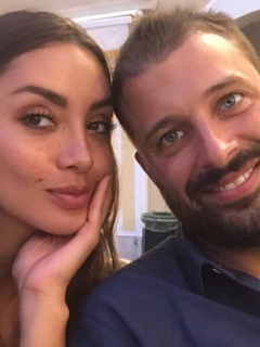 Carolina Guerra, presentadora, y su prometido David Reuben Jr.