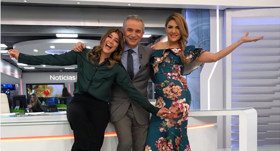 Andrea Jaramillo, Juan Eduardo Jaramillo y Ana Karina Soto, presentadores.