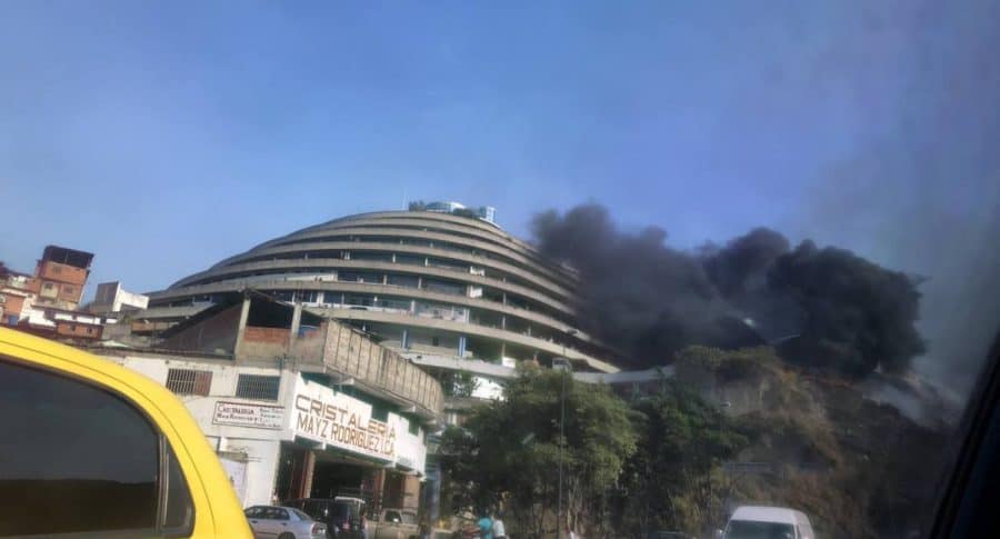 Incendio en Caracas