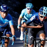 Egan Bernal, Nairo Quintana y Miguel Ángel López