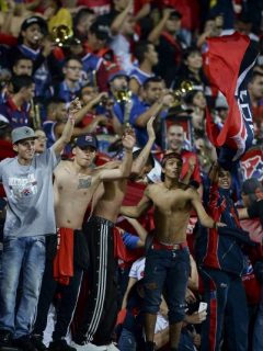 Hinchas del Independiente Medellín.