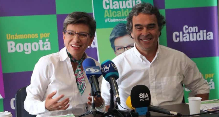 Claudia López y Sergio Fajardo