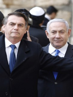 Jair Bolsonaro (Brasil) y Benjamín Netanyahu (Israel)