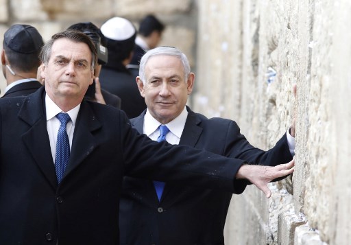 Jair Bolsonaro (Brasil) y Benjamín Netanyahu (Israel)