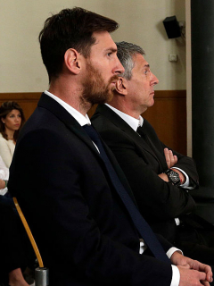 Lionel Messi y su papá