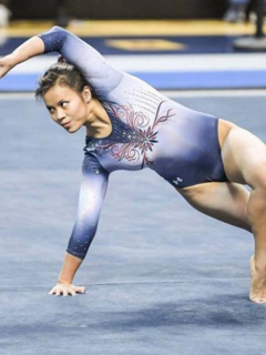 Gimnasta que se fracturó ambas piernas.