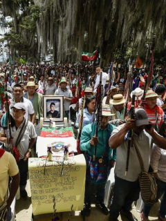 Minga indígena en Cauca