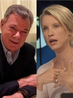 Juan Manuel Santos y Claudia Gurisatti