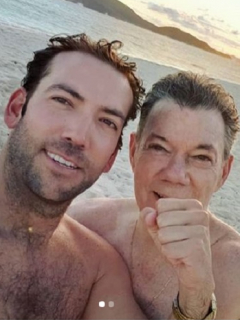 Martín Santos y Juan Manuel Santos