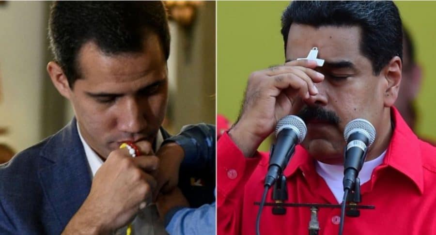Juan Guaidó y Nicolás Maduro