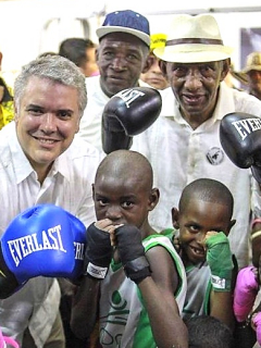 Iván Duque y Pambelé