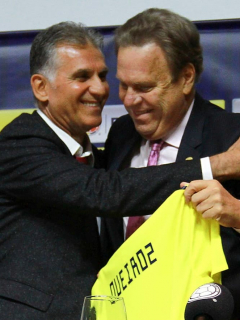 Carlos Queiroz y Ramón Jasurún