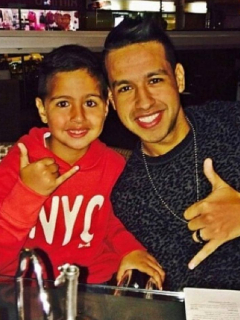 Martín Elías y su hijo