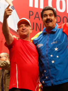Hugo Carvajal y Nicolás Maduro