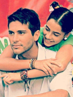 Marcelo Cezán y Carla Giraldo, actores.