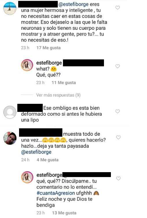 Comentarios post Estefanía Borge