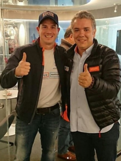 Pedro Costa e Iván Duque